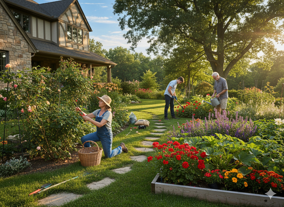 Residential garden care project